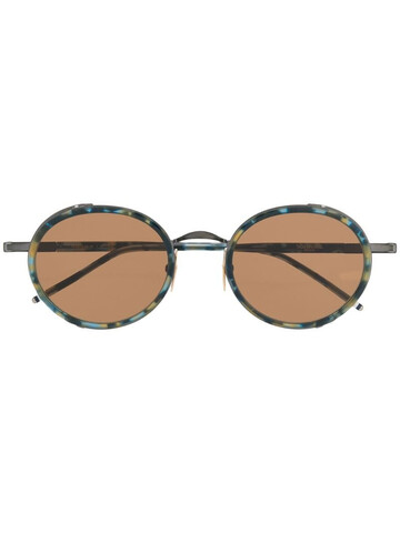Thom Browne Eyewear tortoise border sunglasses in blue