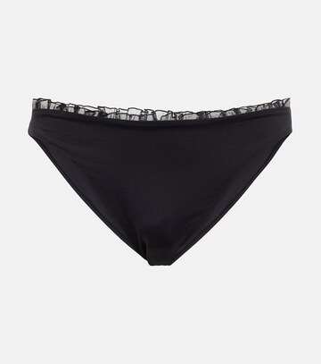 giambattista valli ruffled bikini bottoms in black