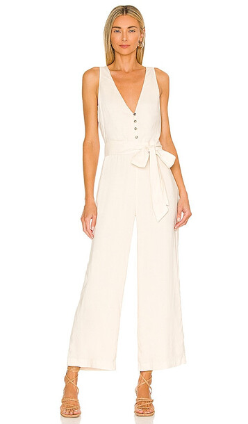 MAJORELLE Melodie Jumpsuit in Ivory in white