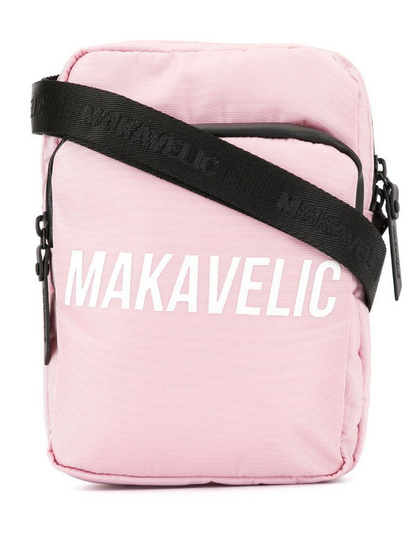 Makavelic cross-tie pouch bag in pink