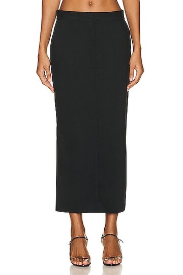 st. agni low waisted tailored skirt in black