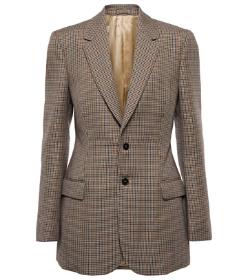 Wardrobe.Nyc Houndstooth wool blazer in brown