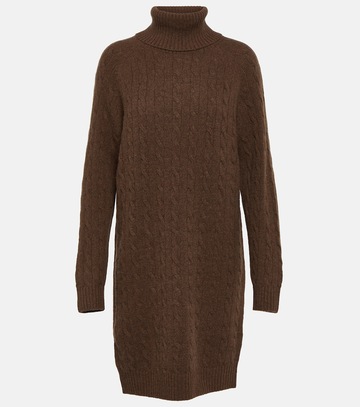 Polo Ralph Lauren Wool and cashmere minidress in brown