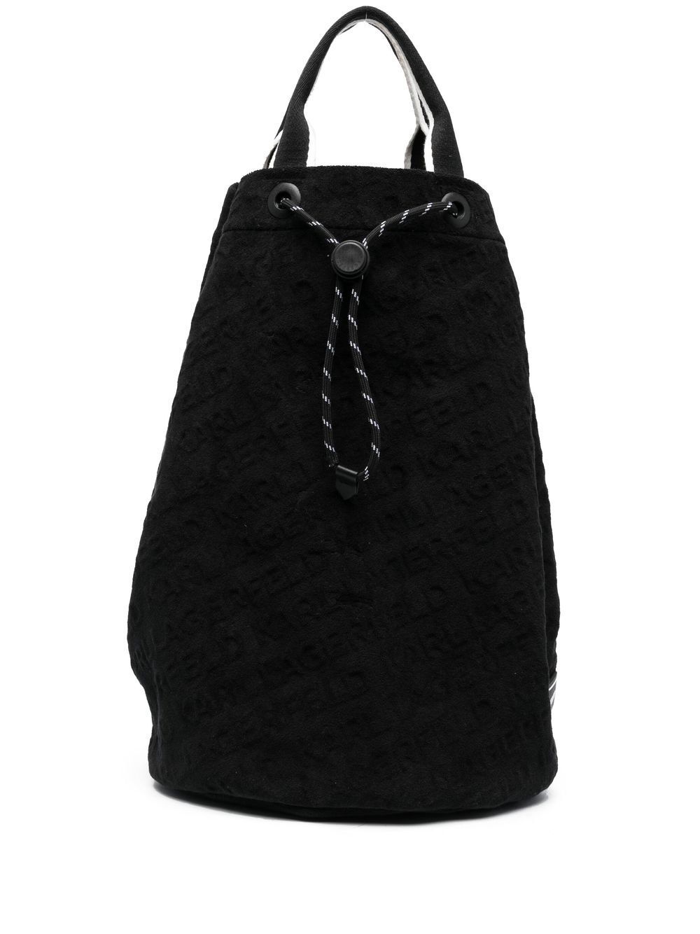 Karl Lagerfeld top-fasten tote bag - Black