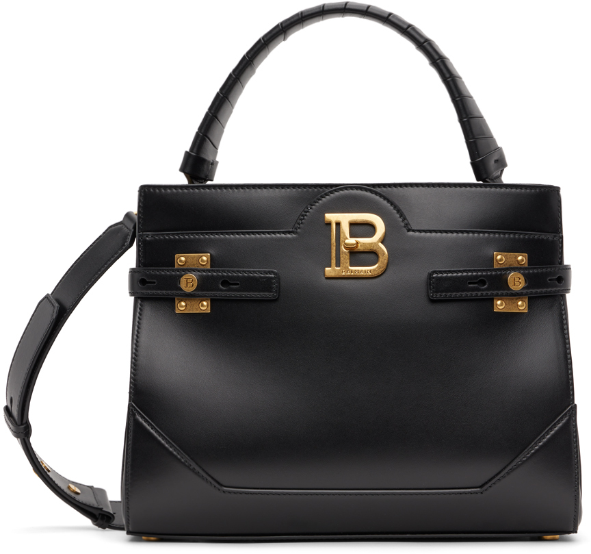 Balmain Black B-Buzz Bag in noir