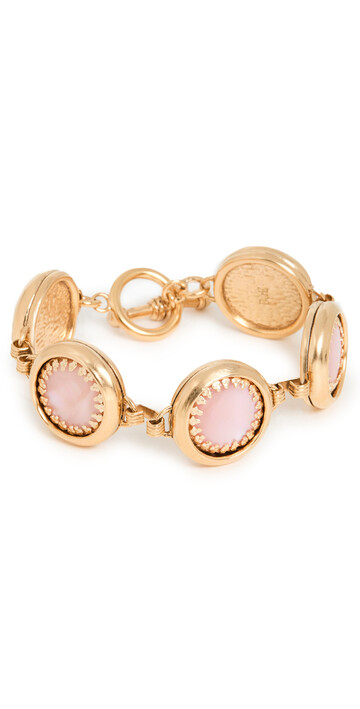 Brinker & Eliza Petal Bubble Bracelet in gold