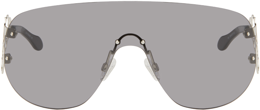 VAILLANT Silver & Gray TD Kent Edition Piscine Sunglasses in black
