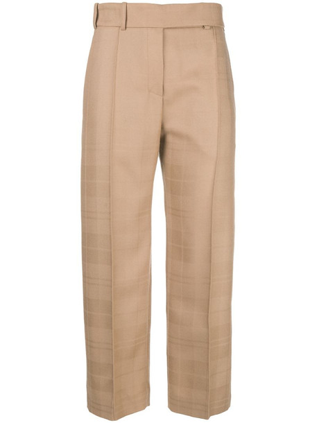 Alexandre Vauthier creased cropped trousers in neutrals