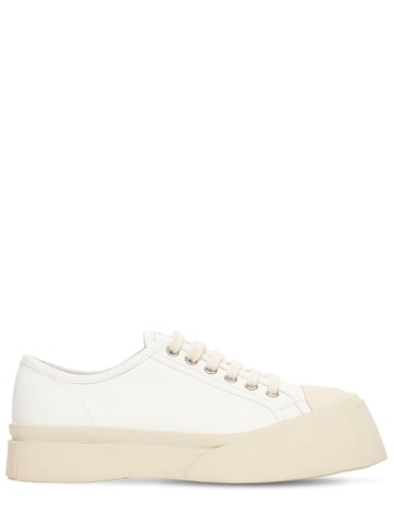 MARNI 20mm Pablo Leather Sneakers in white