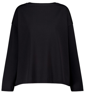 alaã¯a stretch-knit sweater in black