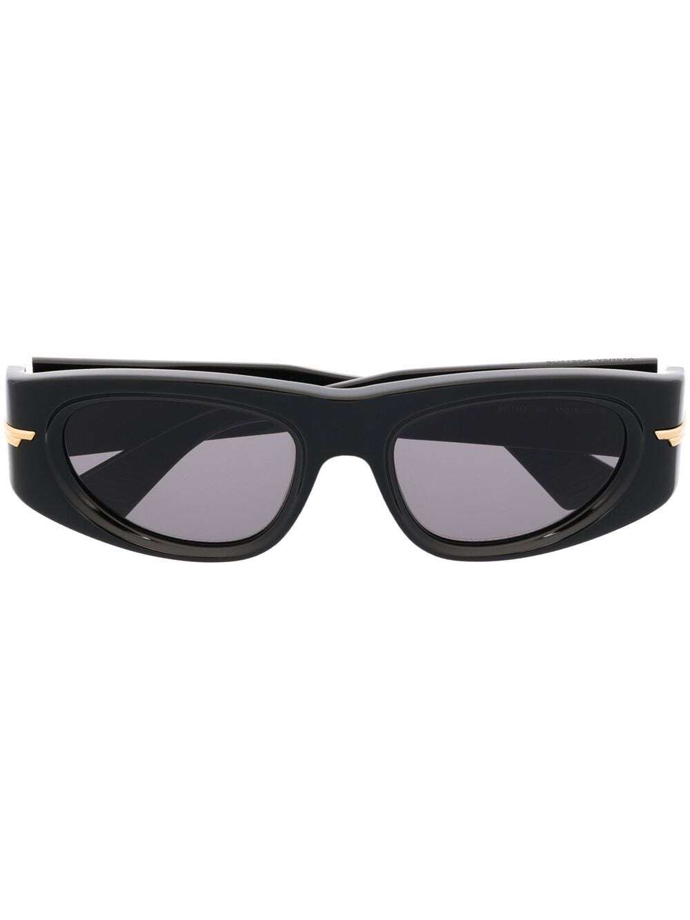Bottega Veneta Eyewear BV1144S geometric cat-eye sunglasses - Black