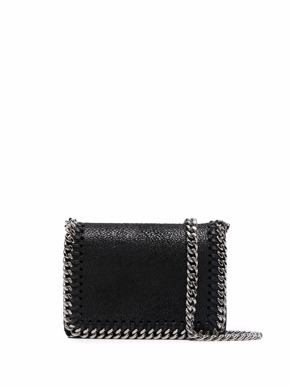 Stella McCartney Falabella small flap wallet - Black