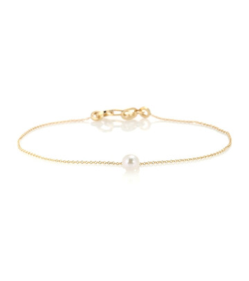 Sophie Bille Brahe Palme de Perle 14kt gold bracelet with pearl