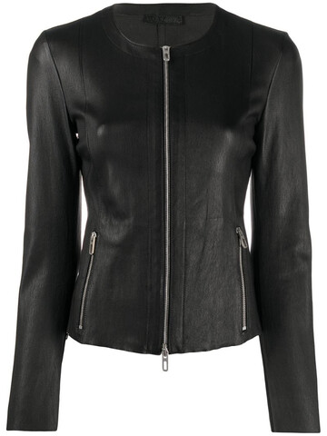 drome fitted zipped jacket in black