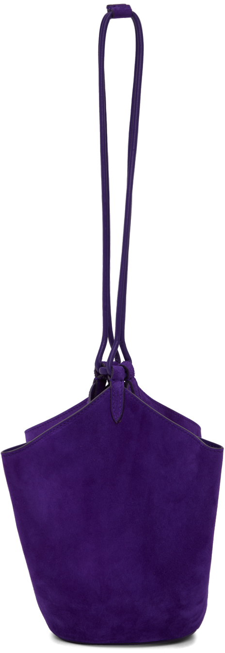 KHAITE Purple 'The Mini Lotus Drawstring' Bag in violet