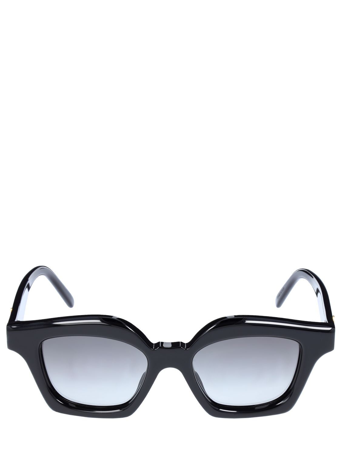 LOEWE New Logo Round Acetate Sunglasses in black