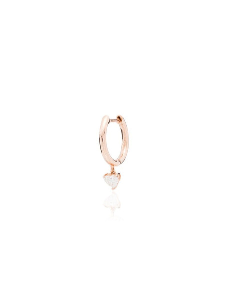 Anita Ko 18kt gold heart-cut diamond hoop earring