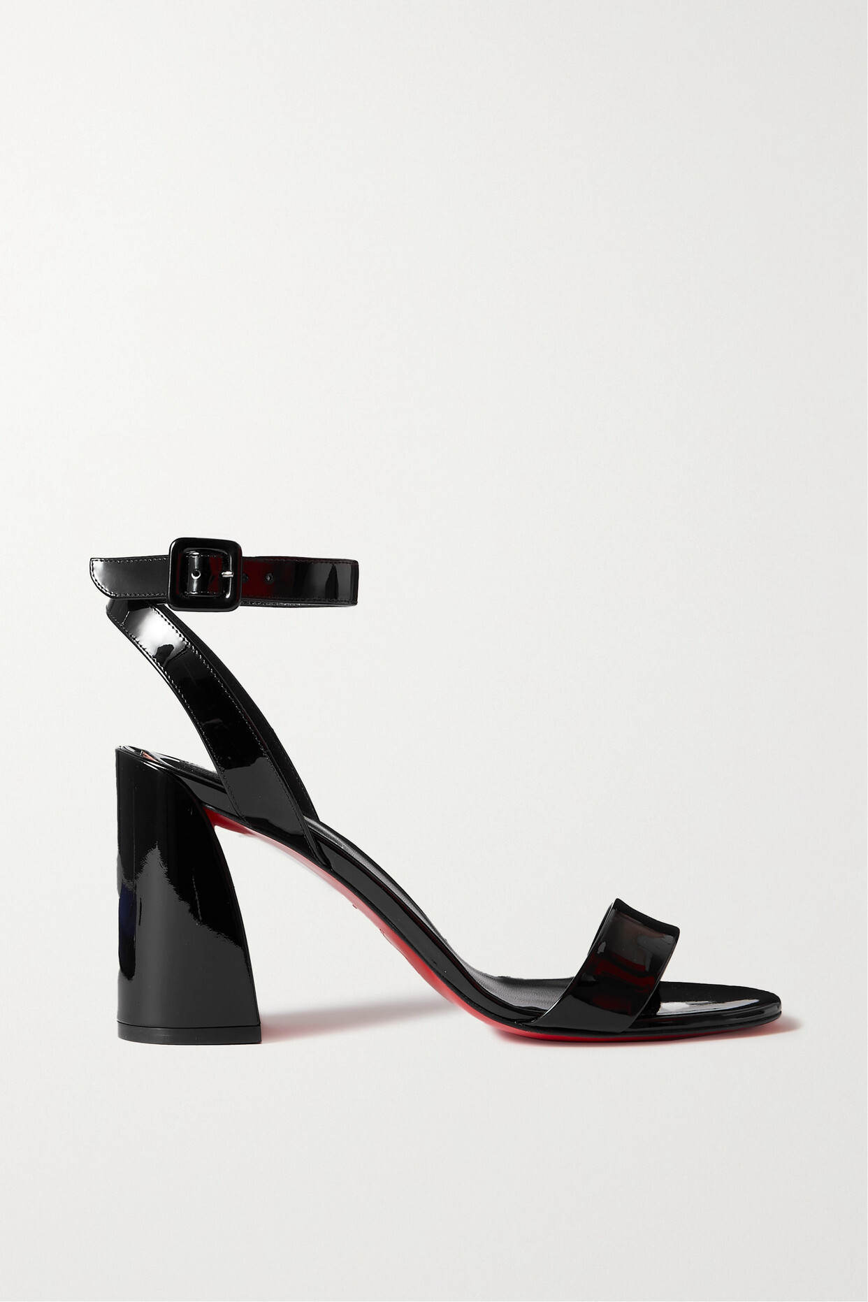 Christian Louboutin - Miss Sabina 85 Patent-leather Sandals - Black