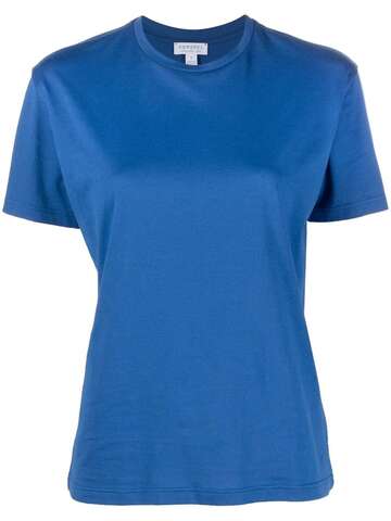 sunspel crew-neck t-shirt - blue