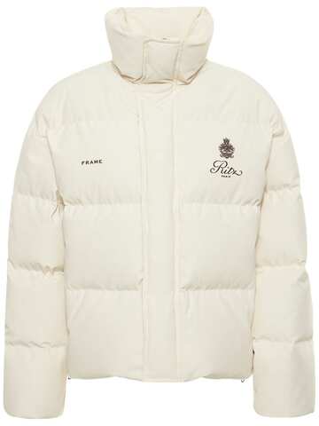 FRAME Ritz Down Jacket in ivory