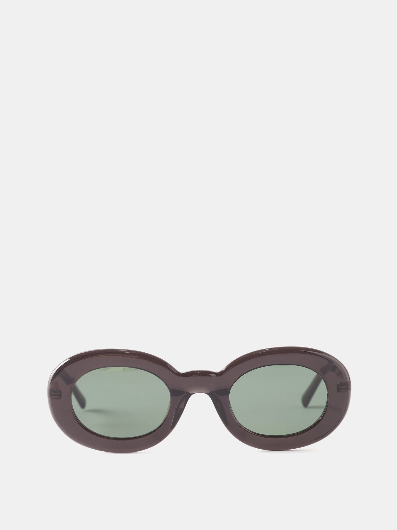 Jacquemus Eyewear - Pralu Round Acetate Sunglasses - Womens - Black Multi