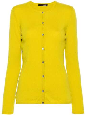 incentive! cashmere fine-knit cashmere cardigan - yellow