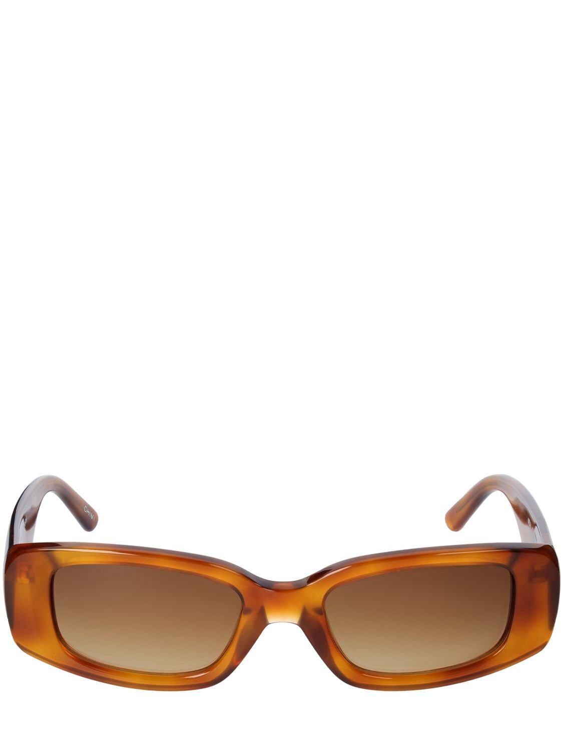 CHIMI 10.2 Squared Acetate Sunglasses in brown