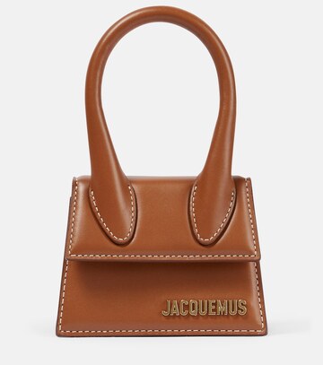 jacquemus le chiquito mini leather tote bag in brown