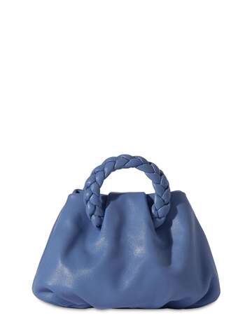 HEREU Bombon Leather Top Handle Bag in blue
