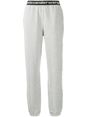 T By Alexander Wang logo-tape track pants in grey