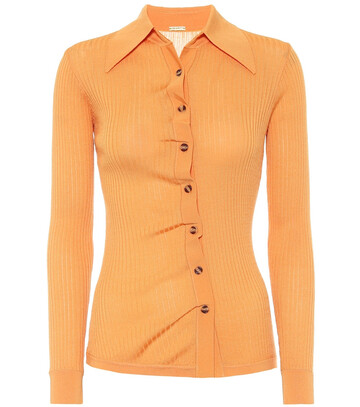 Dodo Bar Or Rib-knit shirt in orange