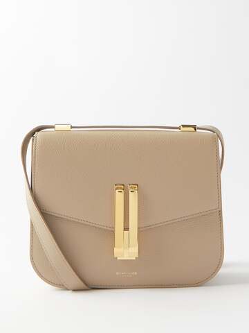 demellier - vancouver grained-leather cross-body bag - womens - beige