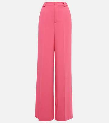 redvalentino high-rise wide-leg pants in pink