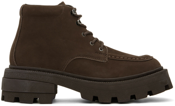 eytys brown tribeca boots in chocolate