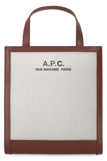 A.P.C. A.P.C. Camille Canvas Tote Bag in beige