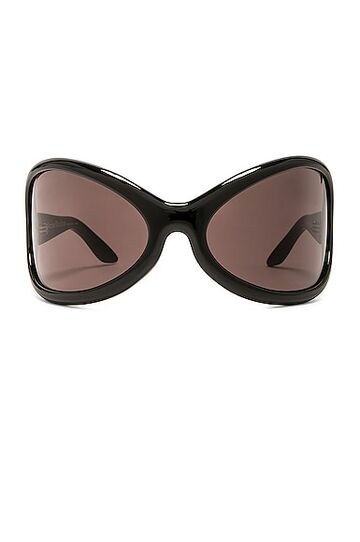 acne studios large sunglasses in black