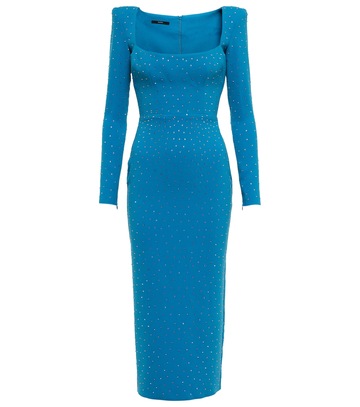 Alex Perry Tiernan crystal-embellished midi dress in blue