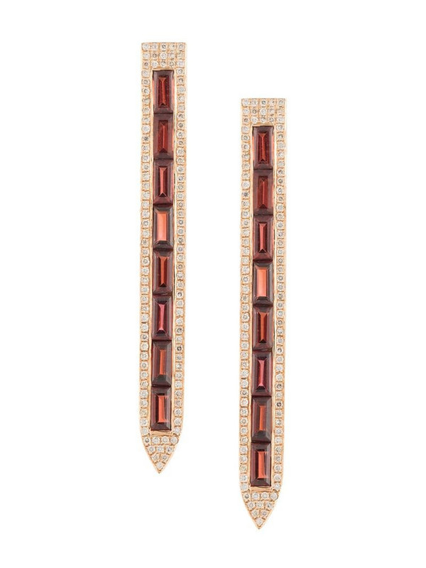 Ralph Masri pointed drop earring in gold