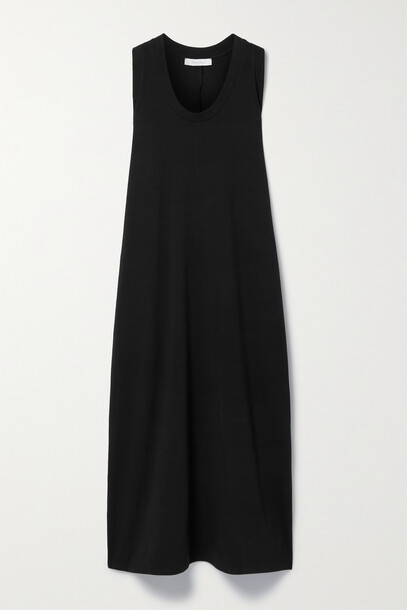 Max Mara - Leisure Nichols Stretch-cotton Jersey Midi Dress - Black