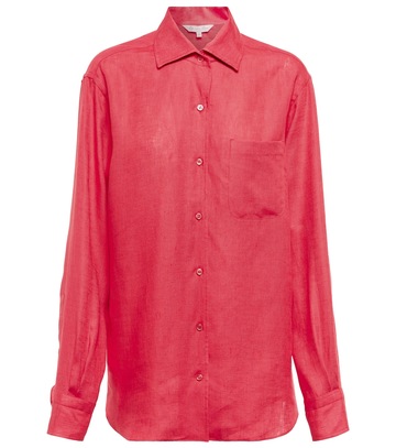 Loro Piana Neo André linen shirt in pink