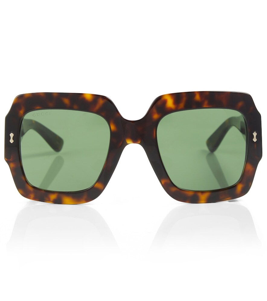 Gucci Square tortoiseshell sunglasses in brown