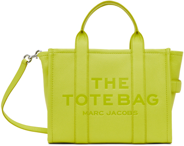 marc jacobs yellow 'the leather medium' tote