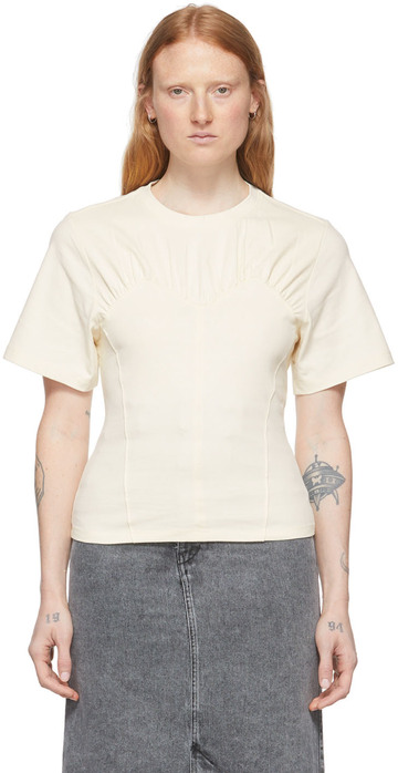 Isabel Marant Beige Zazie T-Shirt in ecru