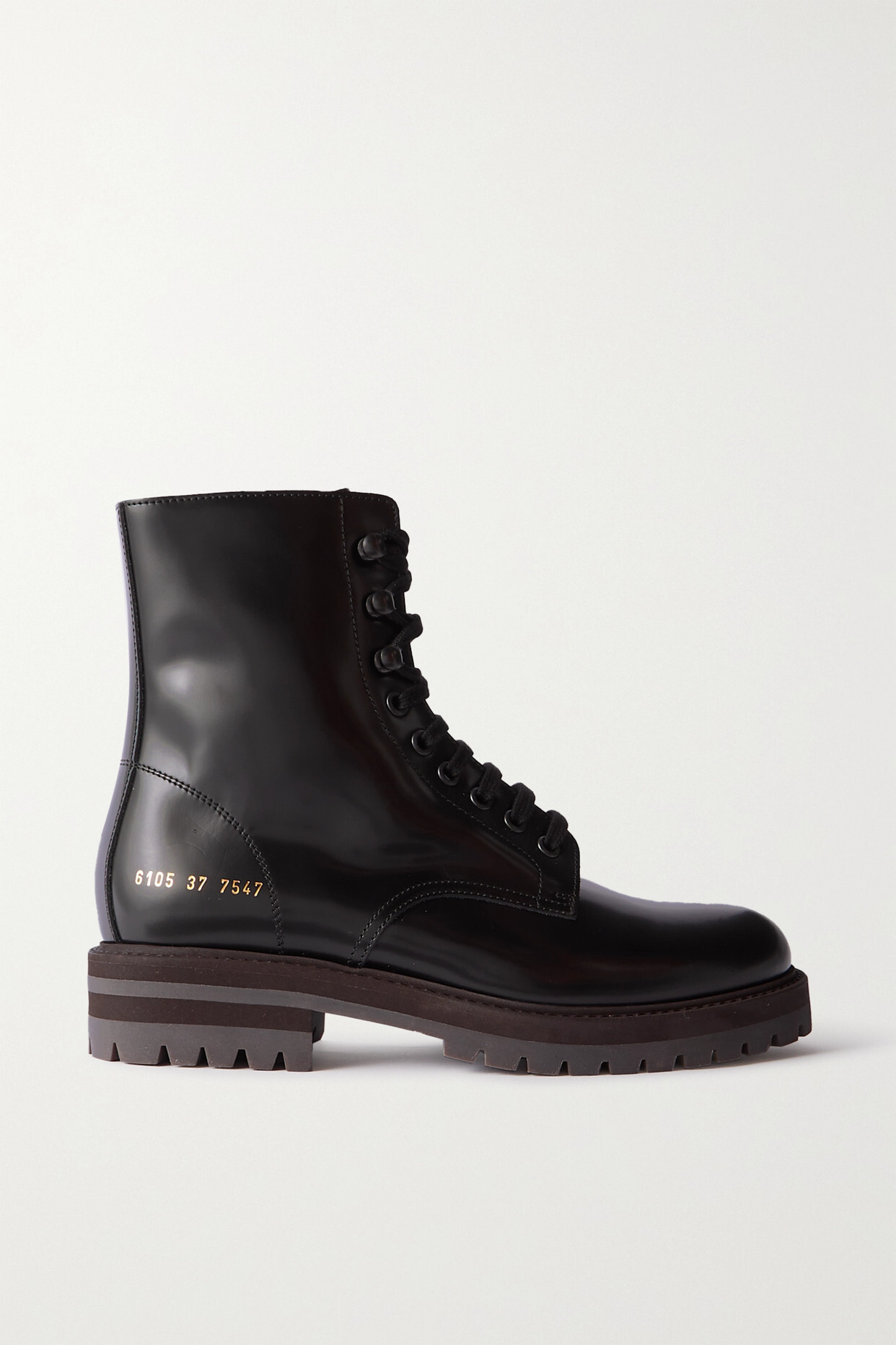 Common Projects - Leather Combat Boots - Black
