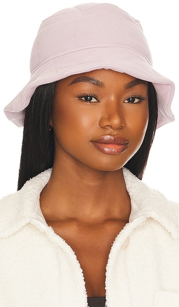 WellBeing + BeingWell WellBeing + BeingWell Quilted French Terry Bucket Hat in Lavender