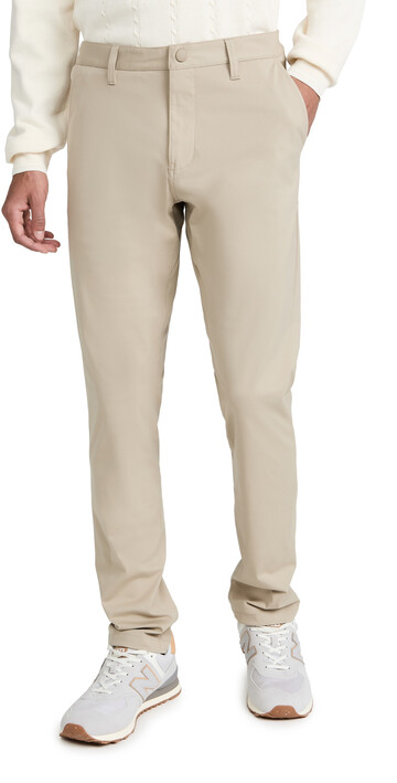Rhone Commuter Slim Pants in khaki