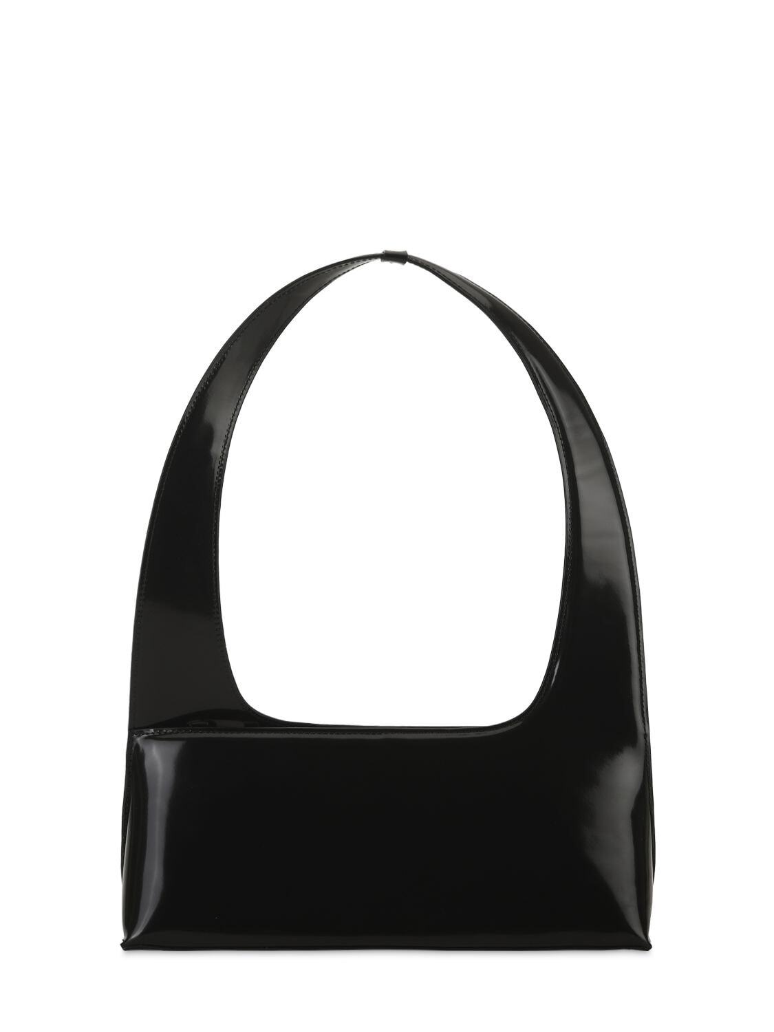 OSOI Bridge Leather Shoulder Bag in black
