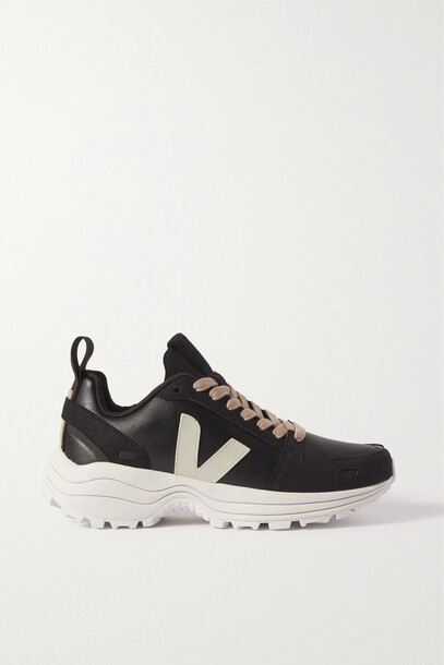 Rick Owens - + Veja Faux Leather And Faux Suede Sneakers - Black
