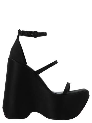 Versace triplatform Sandals in black