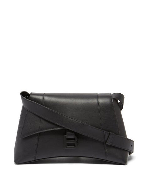 Balenciaga - Hourglass Small Leather Bag - Womens - Black